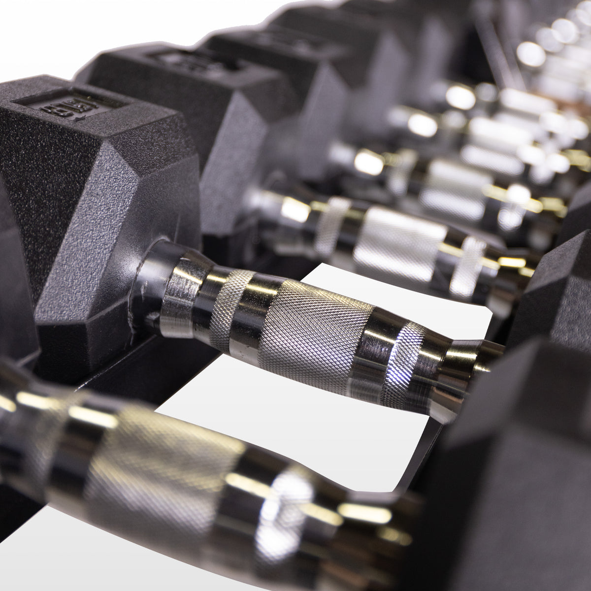 5-100 Lb Hex Dumbbell Set with 2 Stands