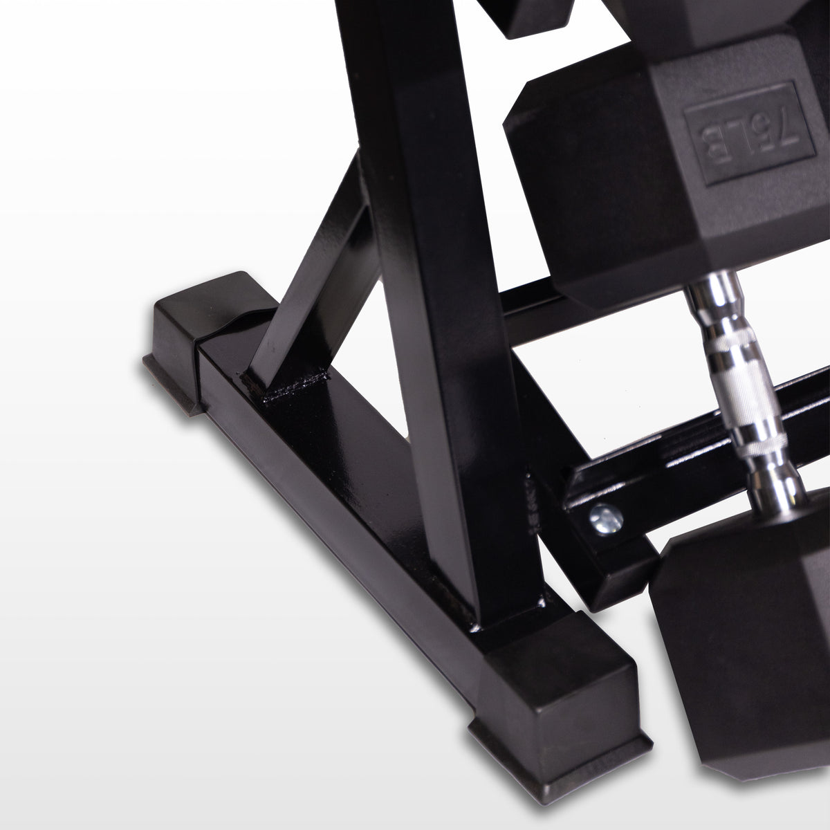 5-100 Lb Hex Dumbbell Set with 2 Stands