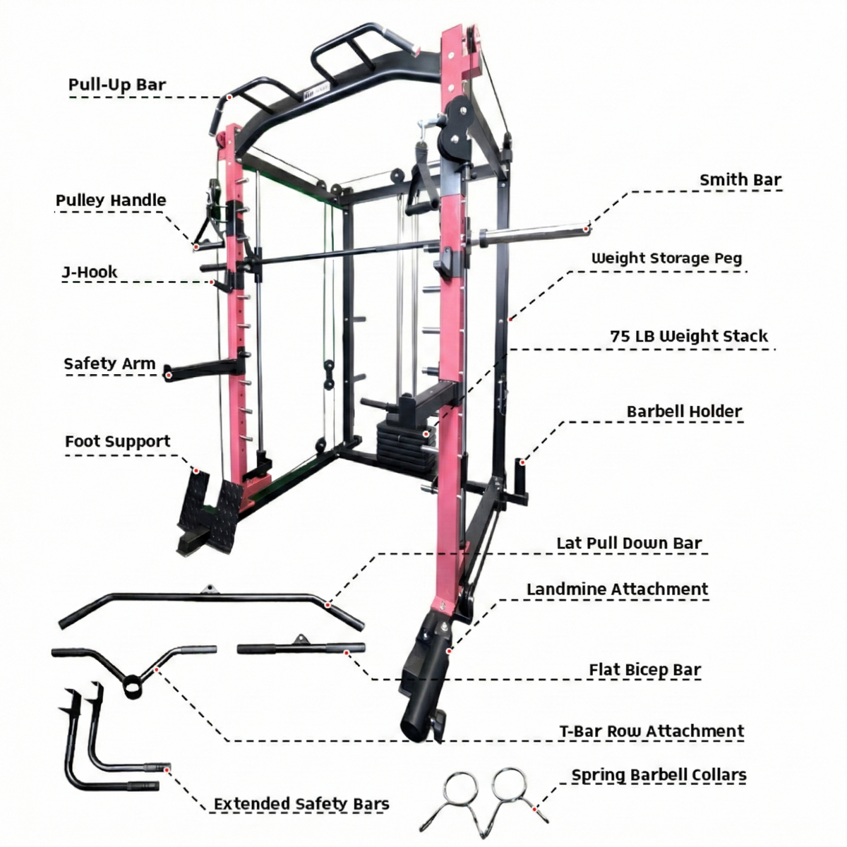 All-in-one Smith Machine