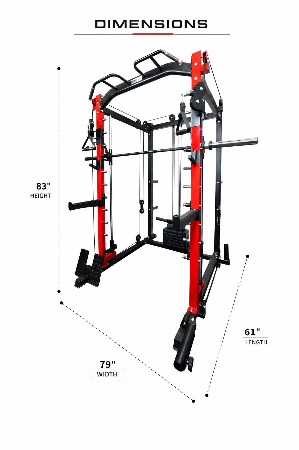 Smith Machine + Adjustable Bench + 275 lb Weight Set