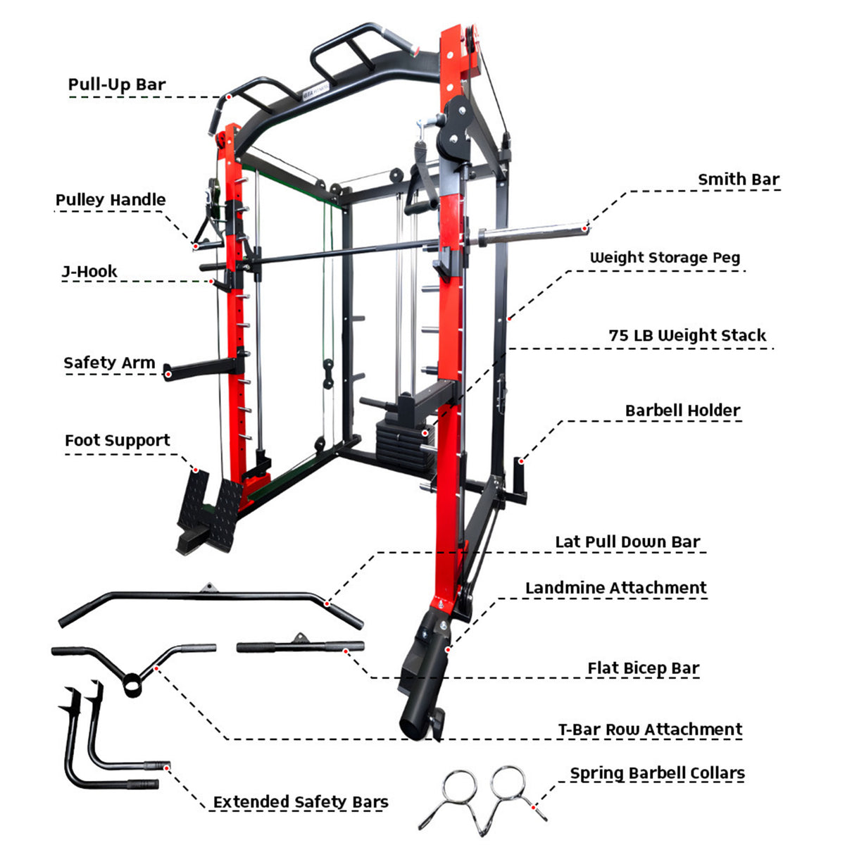 All-in-one Smith Machine