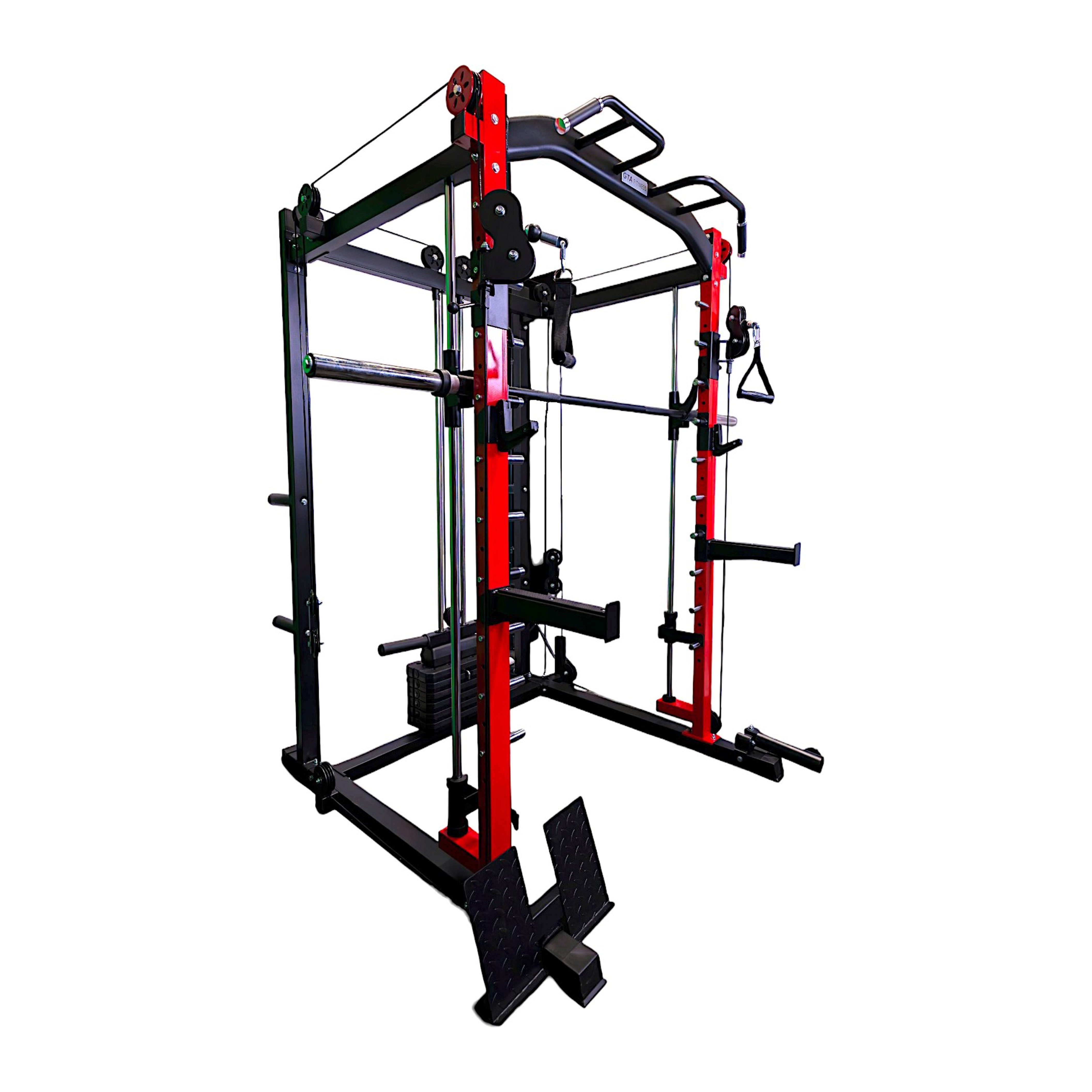 All-in-one Smith Machine with 75 LB Weight Stack